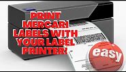 QUICK & EASY way to print Mercari shipping label on your thermal label printer.