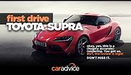 2019 Toyota Supra Review: Prototype drive