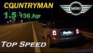 MINI COUNTRYMAN F60 LCI (2020) 1.5L (136 hp) Acceleration &Top Speed