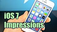 iOS 7 Impressions - Should You Update?