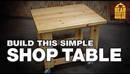 Simple Rolling Workbench Build | FREE PLANS