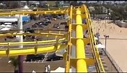Santa Monica Beach Roller Coaster POV Front Pacific Park Santa Monica Pier