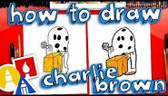 How To Draw Charlie Brown Halloween Ghost