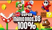 Newer Super Mario Bros. DS - 100% Longplay Full Game Walkthrough No Commentary Gameplay Playthrough