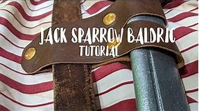 DIY Jack Sparrow Sword Baldric