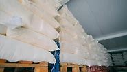 Storage with Large Bags of Flour Ready for Further Transportation and Shipment Close Up of Flour