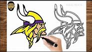How To Draw Minnesota Vikings Logo