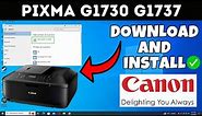 How To Download & Install Canon PIXMA G1730 G1737 Printer Driver in Windows Laptop /PC