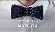 How to Tie A Perfect Bow Tie