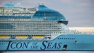 World’s largest cruise ship – five times the size of Titanic – sets sail