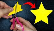 How To Cut a Perfect Star | Make a Perfect Star with Just One Cut