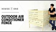 How to Build an Outdoor Air Conditioner Cover | House One