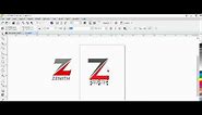 how to create zenith bank logo with coreldraw