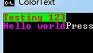 How to use multiple colors in Batch files!