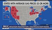 National gas prices near $5, closing in on $8 in some counties