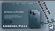 Apple iPhone12 Pro Max Landing Page using HTML CSS only | Pure HTML CSS Landing Pages|CSS Animations