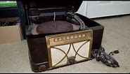 1949 ADMIRAL Radio Record Player Part 1 of 8 First Look