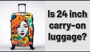 Is 24 inch carry-on luggage?