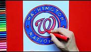 How to draw the Washington Nationals Logo [MLB Team]