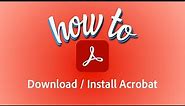 How to Download Adobe Acrobat Pro DC