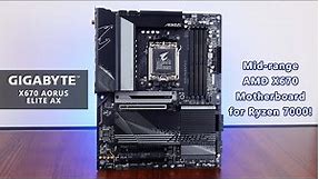 Mid-range AMD AM5 Motherboard - Gigabyte X670 AORUS ELITE AX Unboxing & Overview