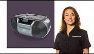 JVC RC-D327B DAB/FM Bluetooth Boombox - Grey | Product Overview | Currys PC World