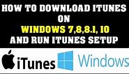 How to Download iTunes to your computer and run iTunes Setup Newest Version 2019 Starters Video
