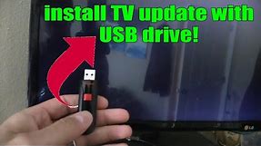 How to Update LG TV firmware with USB drive to Fix software errors