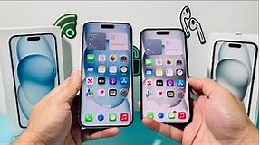 iPhone 15 vs iPhone 15 Plus Size Comparison