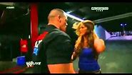 WWE Raw 2/13/12 - Eve Torres Kisses John Cena