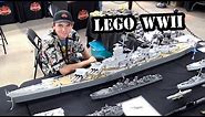 LEGO WWII USS Iowa Battleship & Custom Military Fleet