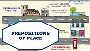 Prepositions of place - directions | in front of - across from - between - on - behind