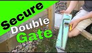 How To Secure A Double Wooden Gate using a cane bolt