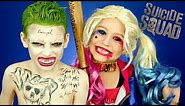 Harley Quinn and Joker Suicide Squad Makeup and Costumes
