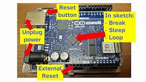 6 Ways to Stop an Arduino Running (resets, loops and more) | Chip Wired