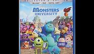 Monsters University 2013 DVD menu walkthrough