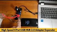 High Speed 4 Port USB HUB 2 0 Adapter Expander Review - *TEMU*