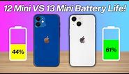 iPhone 13 Mini vs 12 Mini Battery Life Drain Test!