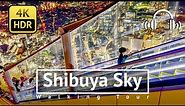 [4K/HDR/Binaural] Shibuya Sky (Day & Night) Walking Tour in Shibuya Scramble Square - Tokyo Japan