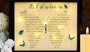 Memorial Gifts LED Shadow Box - Sympathy Gift in Memory of Loved One Gifts, Rememberance Gift for Loss of Mother Father Mom Dad, Funeral Condolences Bereavement Gift Ideas Relieve Grief Butterfly New