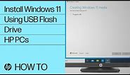 How to Install Windows 11 Using a USB Flash Drive | HP Computers | HP Support