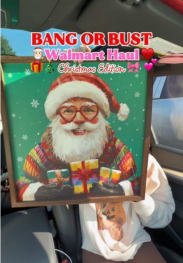 Walmart Haul! ♥️🎅🏻 This one was a banger! Christmas decor loading! 🎄How adorable is the bow Christmas wreath and bow wrapping paper y’all! 🎀✨ Not to mention, the heart eye Santa canvas! Walmart is putting the ho ho ho into the holiday season! You know your girl loves a good Walmart run! #walmarthaul #walmartfinds #christmasdecor #christmasfinds #fyp