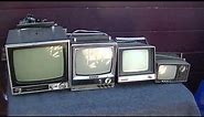 Sony TV110 Portable Black and White Ft Guest Vintage Television Friends Tune Up