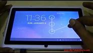 Unlock Pattern Lock on Android Tablet on Single click of Button