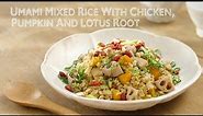 Mixed Rice with Chicken, Pumpkin and Lotus Roots | Rice Cooker SR-CX108/188 (Asia) [Panasonic]