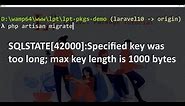 Specified key was too long; max key length is 1000 bytes