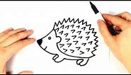 How to draw a Hedgehog for kids | Hedgehog Drawing Lesson