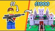 $1 vs $1000 LEGO creation...