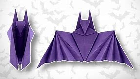 Origami Halloween Bat - Instructions in English (BR)