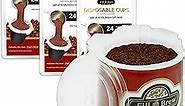 Fill 'n Brew Individual Disposable Coffee Pod Cups, Use with Keurig K-Cup Coffee Makers, 72-Count Fillable Cups, Filters & Lids